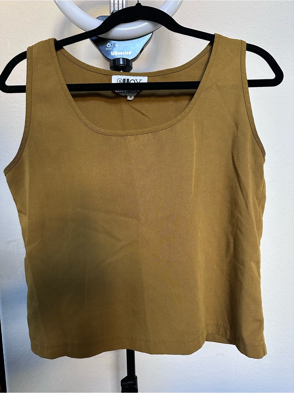 Vintage Women's Olive-Mustard Tank Top
